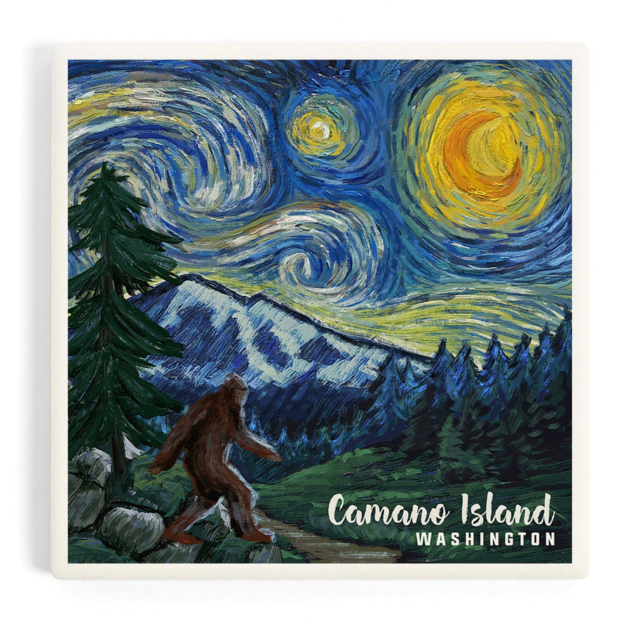 Camano Island, Washington, Bigfoot Country, Coasters Coasters Lantern Press 