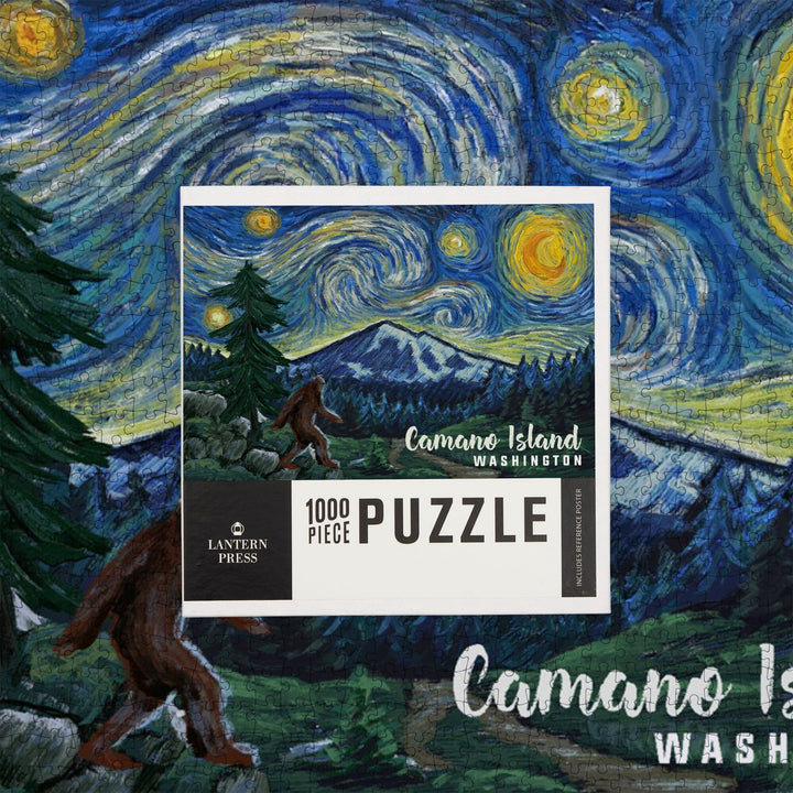 Camano Island, Washington, Bigfoot Country, Jigsaw Puzzle Puzzle Lantern Press 