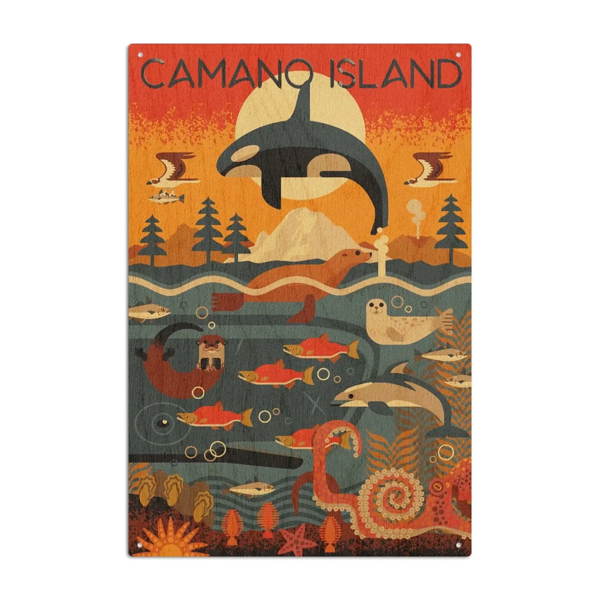 Camano Island, Washington, Marine Animals, Geometric, Lantern