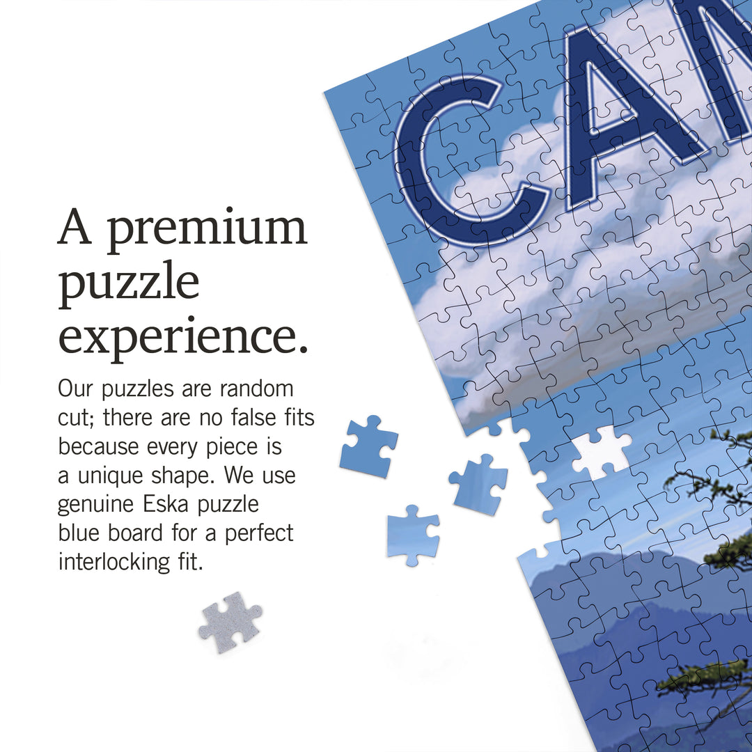 Cambria, California, Rocky Coastline, Jigsaw Puzzle Puzzle Lantern Press 