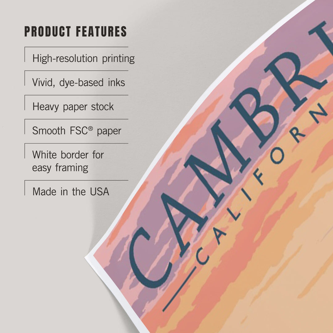 Cambria, California, Spring Flowers, Poppies, Art & Giclee Prints Art Lantern Press 