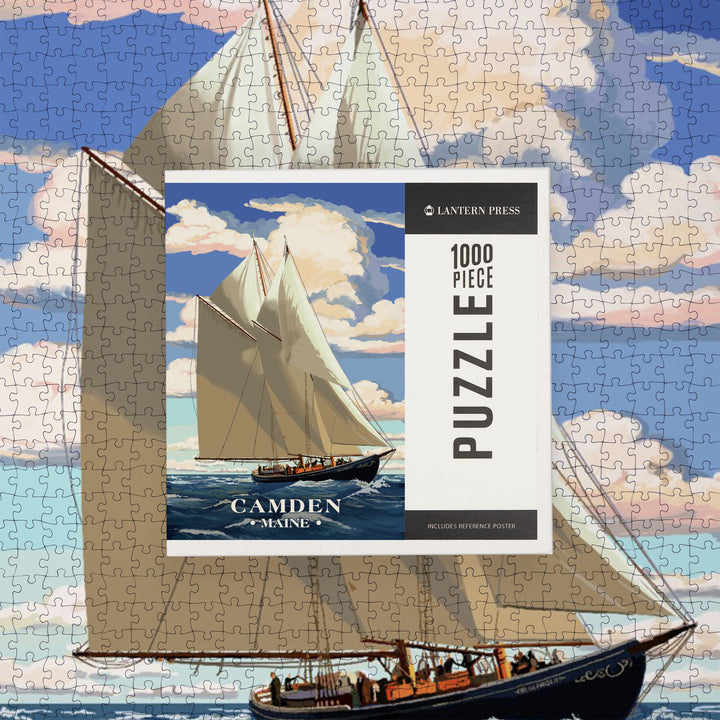 Camden, Maine, Bluenose II, Jigsaw Puzzle Puzzle Lantern Press 