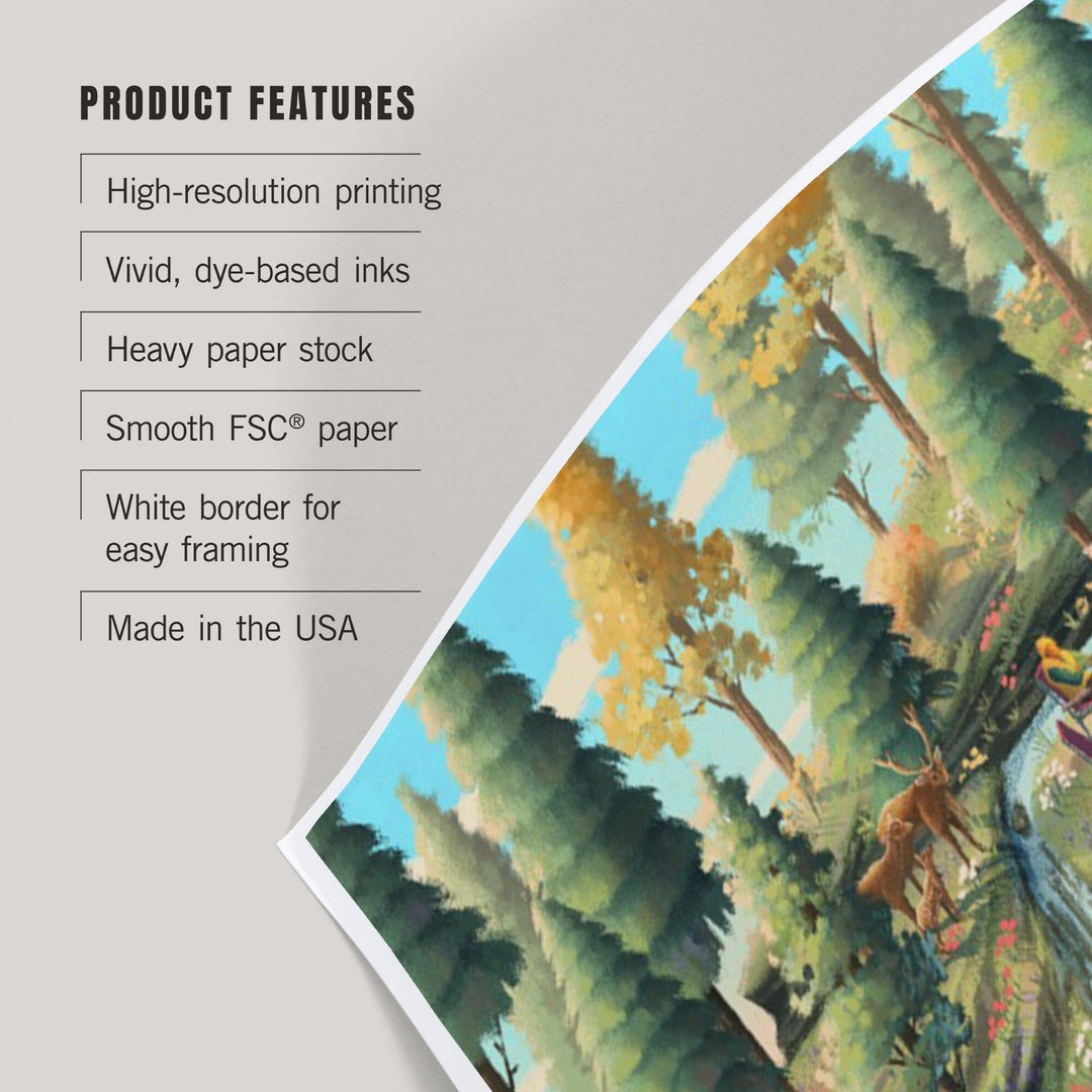 Camping Enjoyment, Art & Giclee Prints Art Lantern Press 