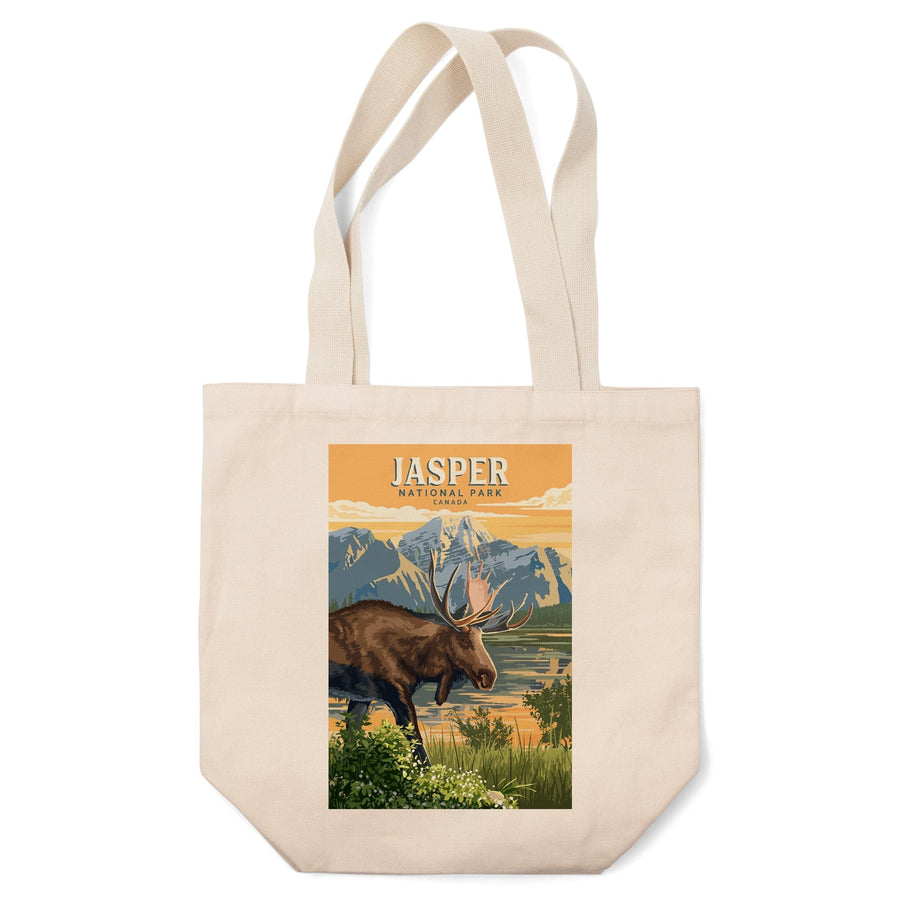 Canada, Jasper National Park, Moose, Painterly, Tote Bag Totes Lantern Press 