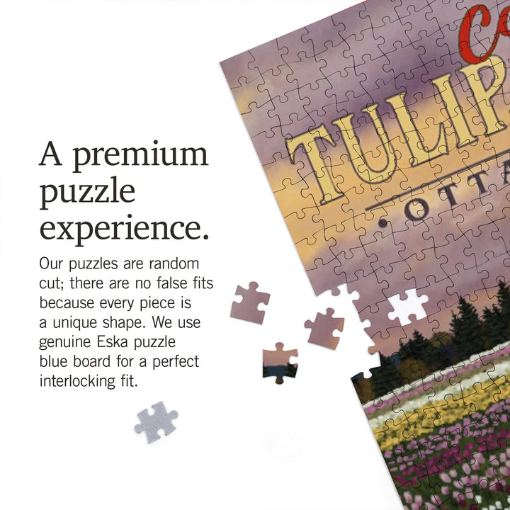 Canadian Tulip Festival, Tulip Fields, Jigsaw Puzzle Puzzle Lantern Press 