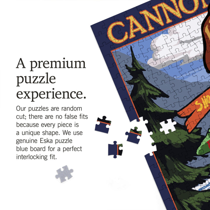 Cannon Beach, Oregon, Destinations Sign, Jigsaw Puzzle Puzzle Lantern Press 