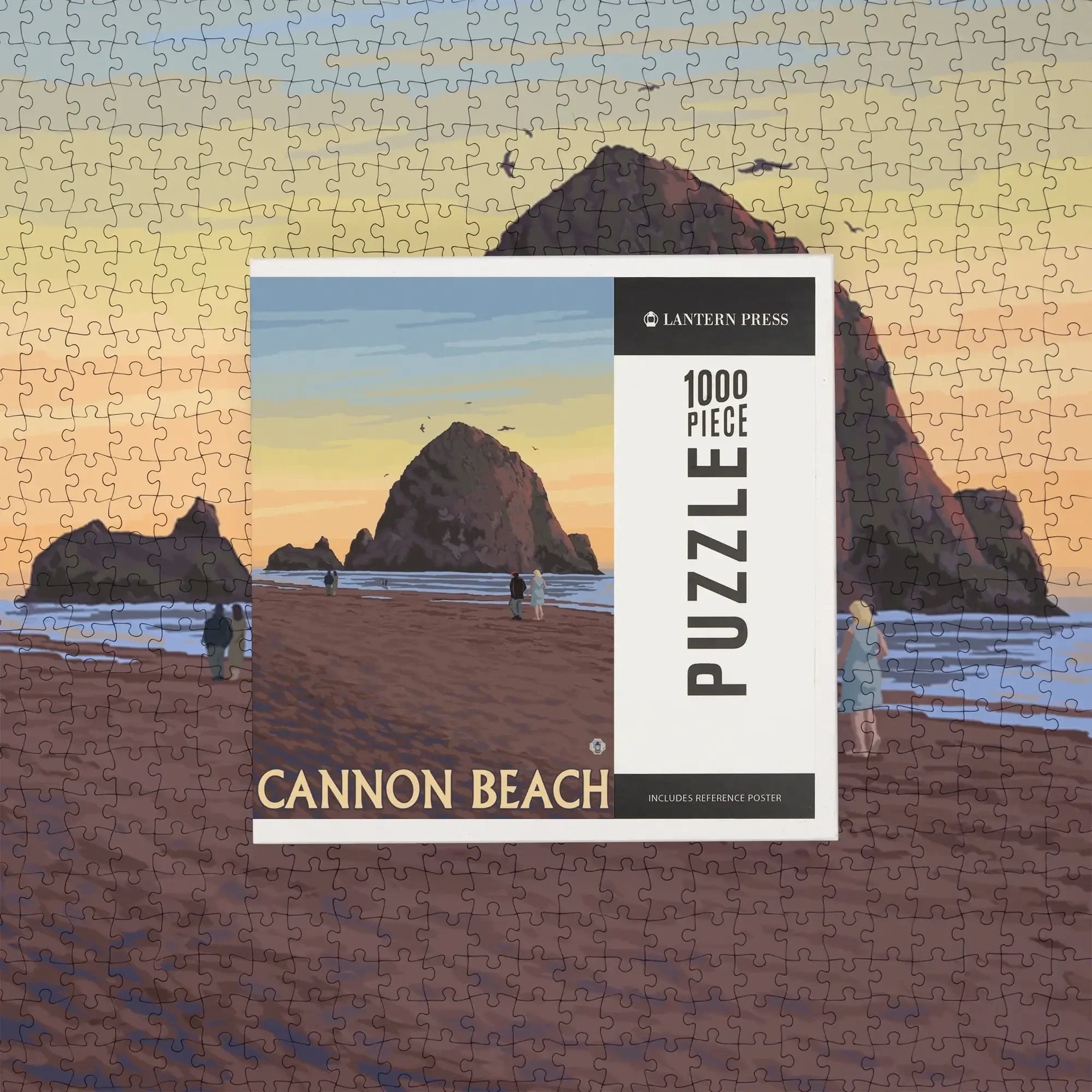 Cannon Beach, Oregon, Haystack Rock, 1000 piece jigsaw puzzle