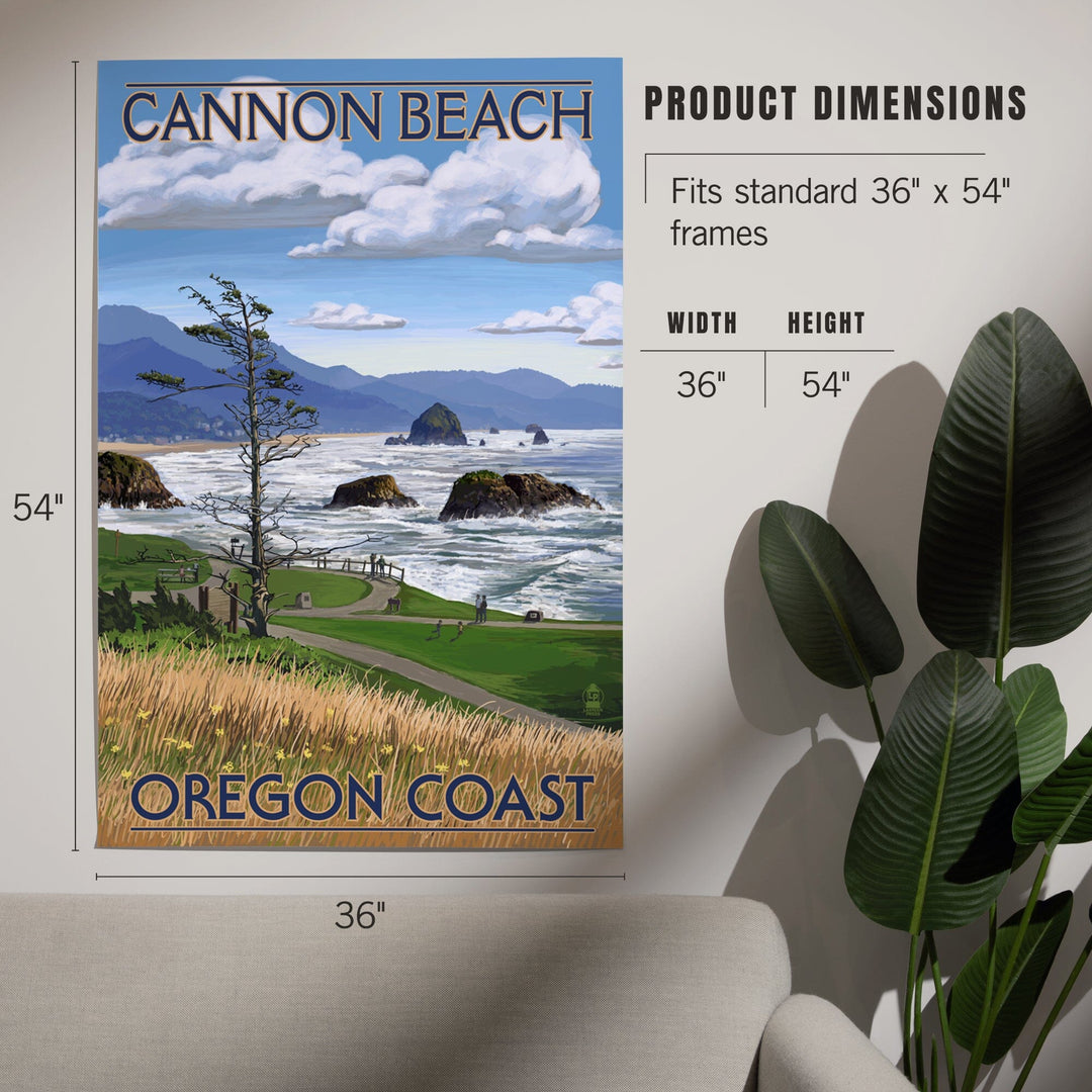 Cannon Beach, Oregon, Oregon Coast View, Art & Giclee Prints - Lantern Press