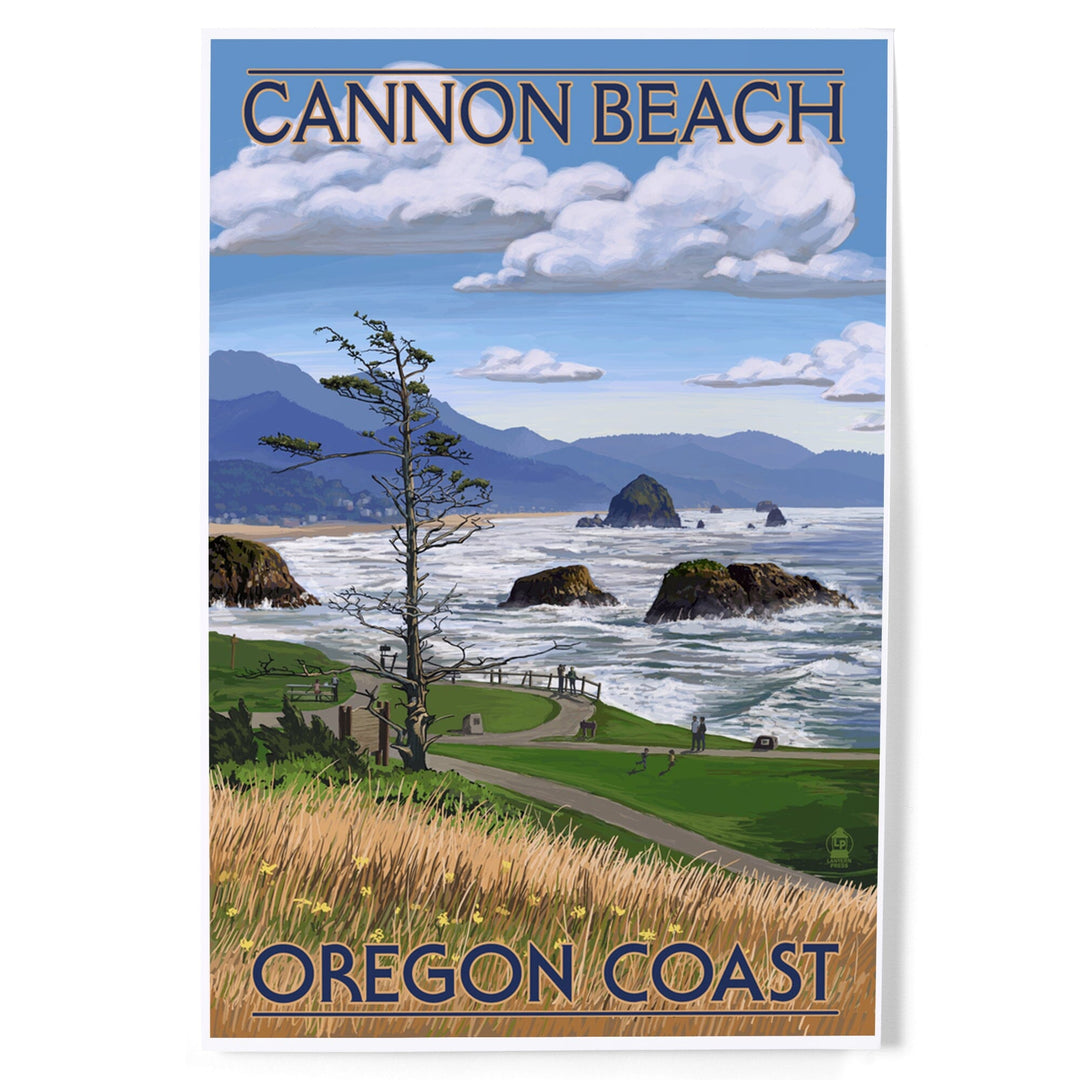 Cannon Beach, Oregon, Oregon Coast View, Art & Giclee Prints - Lantern Press