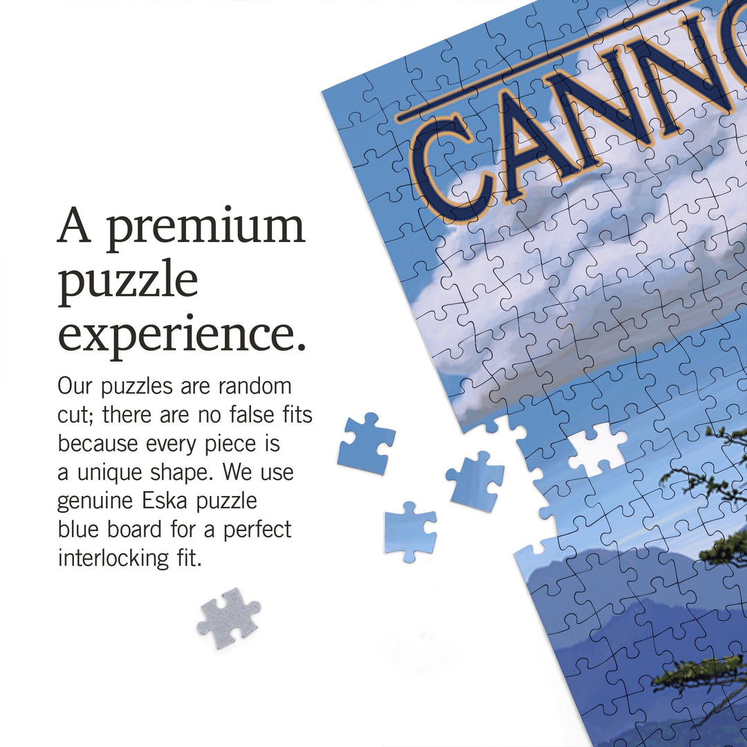 Cannon Beach, Oregon, Oregon Coast View, Jigsaw Puzzle Puzzle Lantern Press 