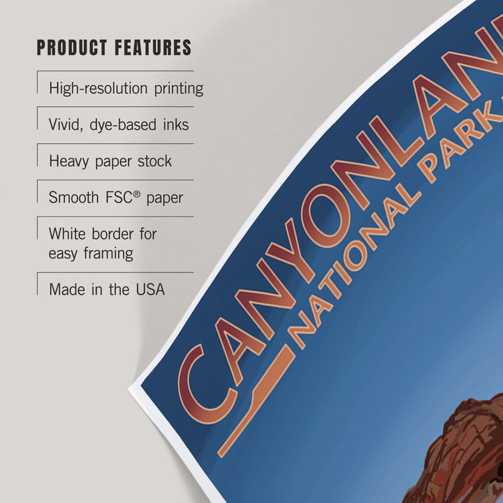 Canyonlands National Park, Utah, Arch, Painterly Series, Art & Giclee Prints Art Lantern Press 