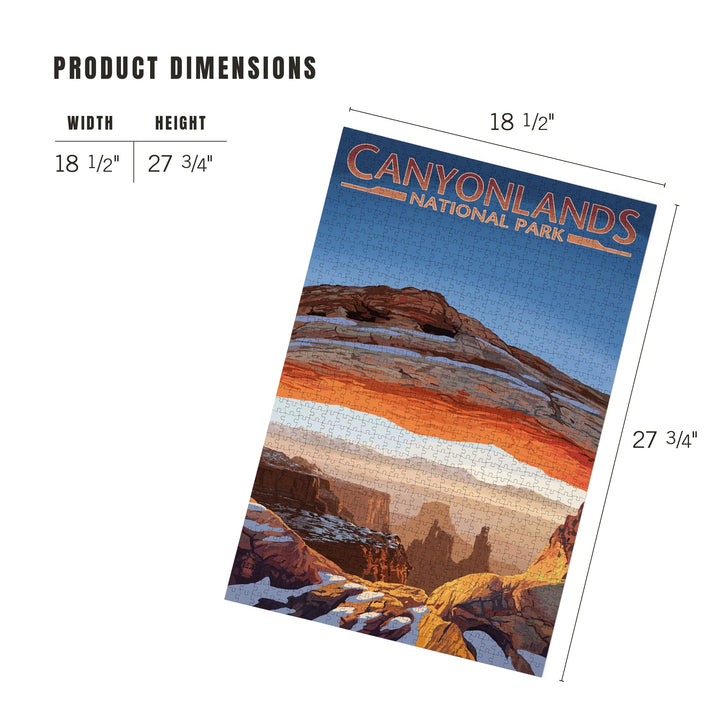 Canyonlands National Park, Utah, Arch, Painterly Series, Jigsaw Puzzle Puzzle Lantern Press 
