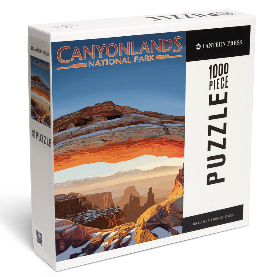 Canyonlands National Park, Utah, Arch, Painterly Series, Jigsaw Puzzle Puzzle Lantern Press 