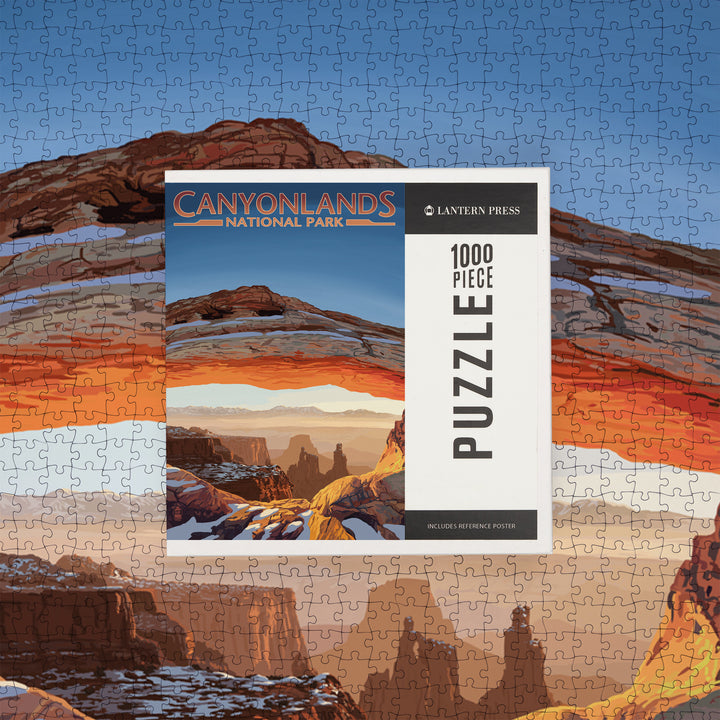 Canyonlands National Park, Utah, Arch, Painterly Series, Jigsaw Puzzle Puzzle Lantern Press 