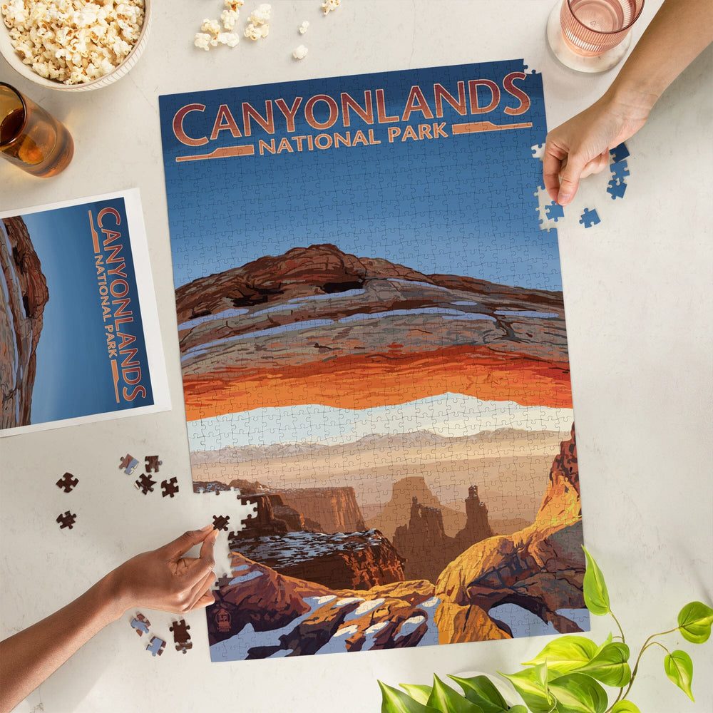 Canyonlands National Park, Utah, Arch, Painterly Series, Jigsaw Puzzle Puzzle Lantern Press 