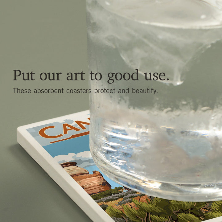 Canyonlands National Park, Utah, Chesler and Deer, Coasters Coasters Lantern Press 