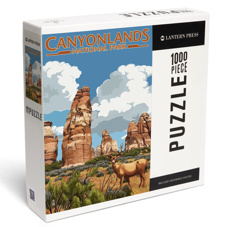 Canyonlands National Park, Utah, Chesler and Deer, Jigsaw Puzzle Puzzle Lantern Press 