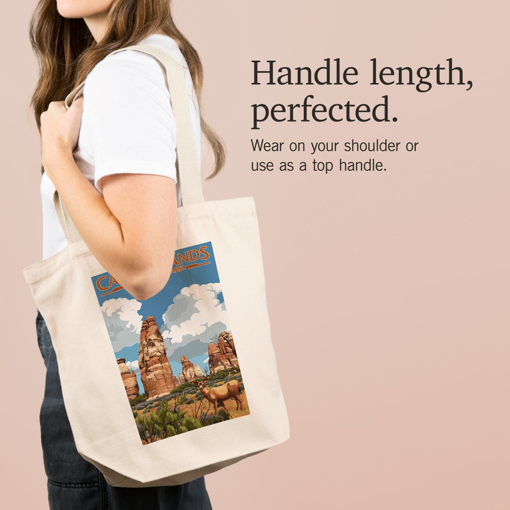 Canyonlands National Park, Utah, Chesler and Deer, Tote Bag Totes Lantern Press 