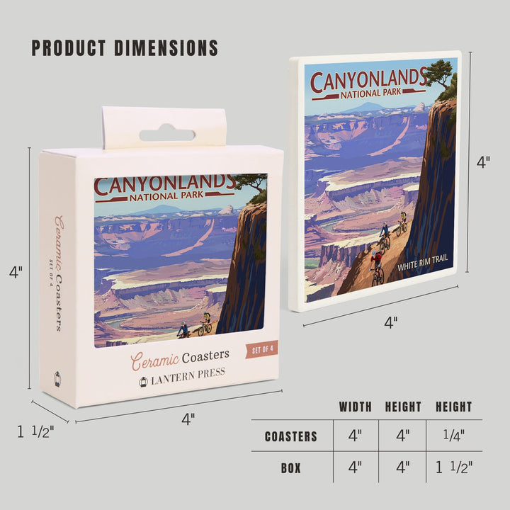 Canyonlands National Park, Utah, Conflunce and Bikers, Coasters Coasters Lantern Press 