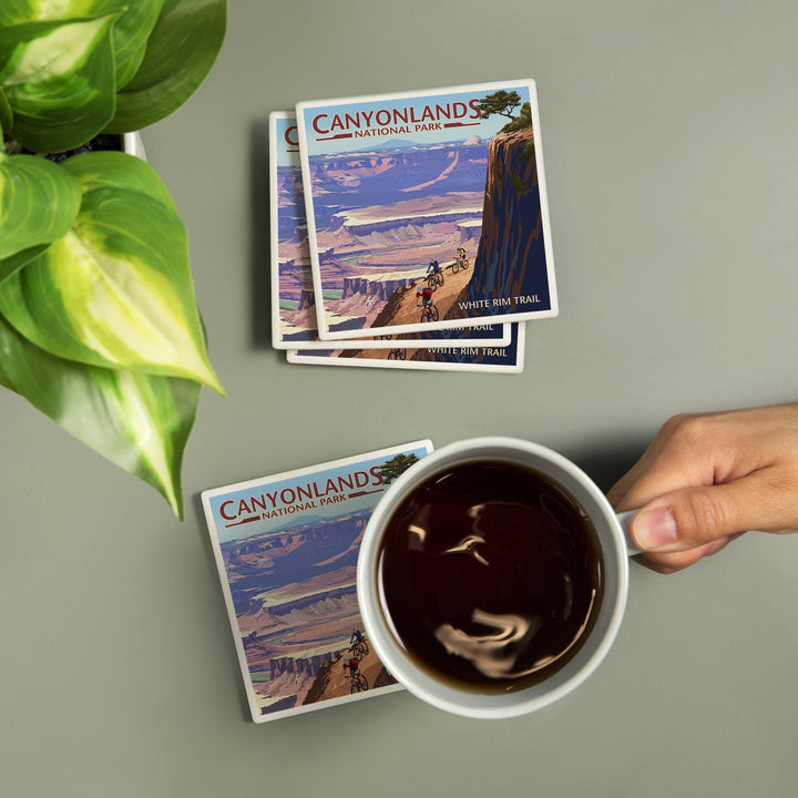 Canyonlands National Park, Utah, Conflunce and Bikers, Coasters Coasters Lantern Press 