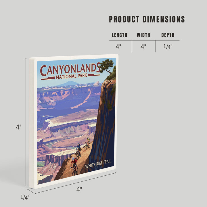 Canyonlands National Park, Utah, Conflunce and Bikers, Coasters Coasters Lantern Press 