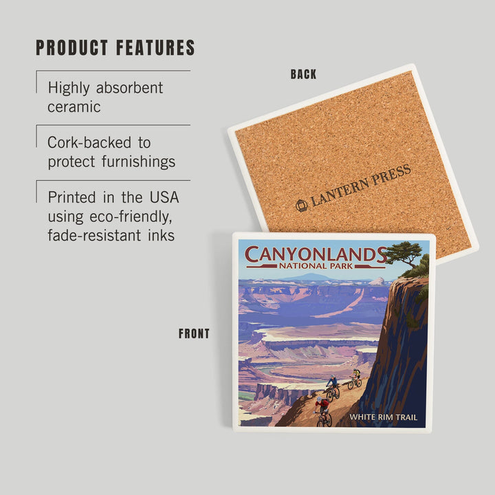 Canyonlands National Park, Utah, Conflunce and Bikers, Coasters Coasters Lantern Press 