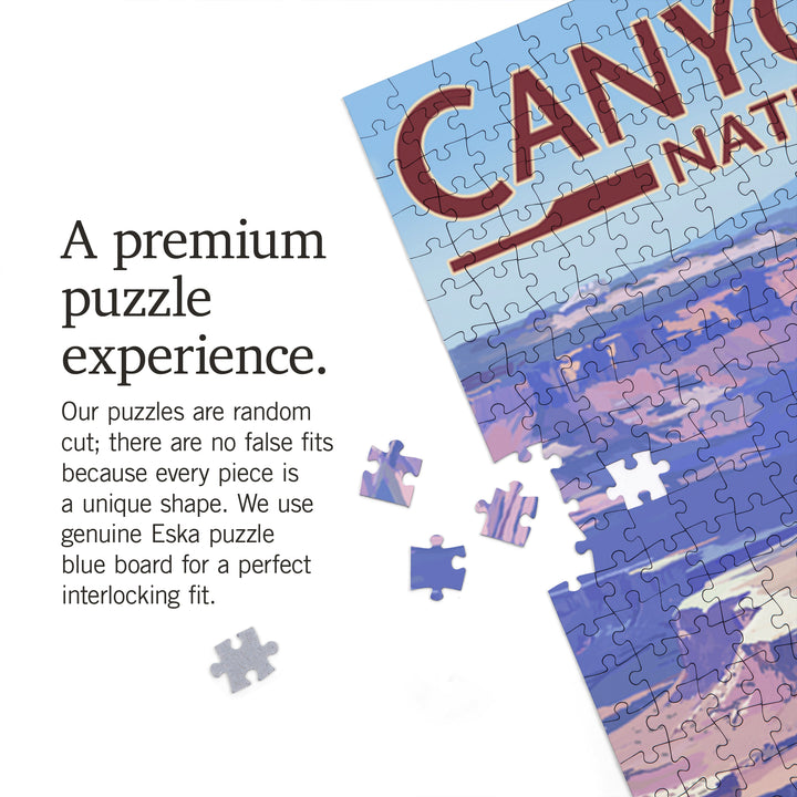 Canyonlands National Park, Utah, Conflunce and Bikers, Jigsaw Puzzle Puzzle Lantern Press 