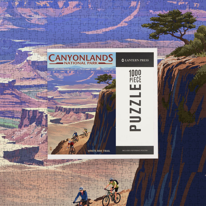 Canyonlands National Park, Utah, Conflunce and Bikers, Jigsaw Puzzle Puzzle Lantern Press 