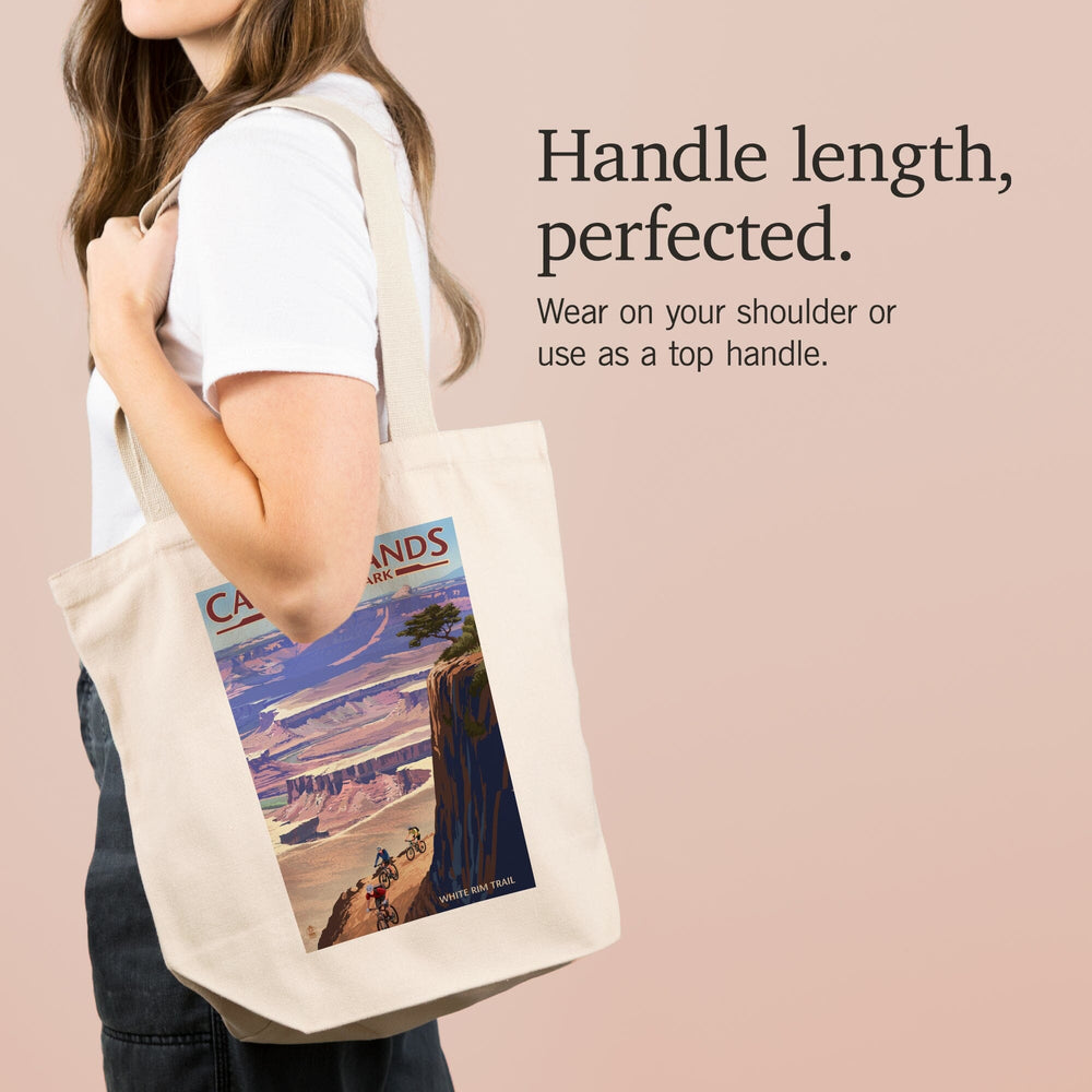 Canyonlands National Park, Utah, Conflunce and Bikers, Tote Bag Totes Lantern Press 