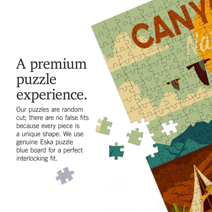 Canyonlands National Park, Utah, Geometric National Park Series, Jigsaw Puzzle Puzzle Lantern Press 