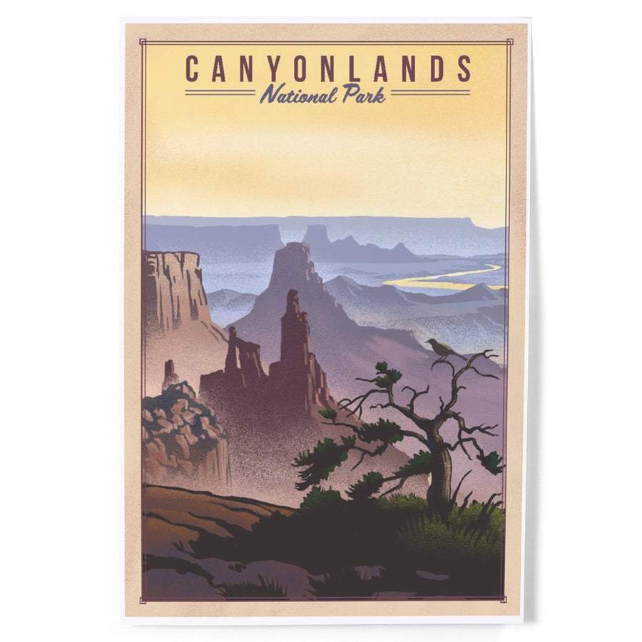 Canyonlands National Park, Utah, Lithograph National Park Series, Art & Giclee Prints Art Lantern Press 