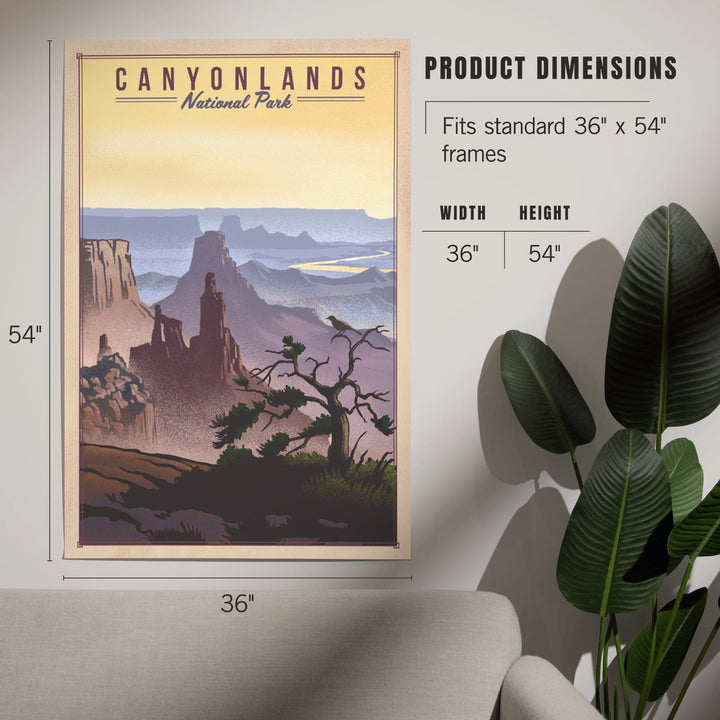 Canyonlands National Park, Utah, Lithograph National Park Series, Art & Giclee Prints - Lantern Press