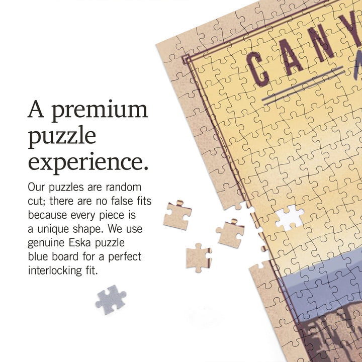 Canyonlands National Park, Utah, Lithograph National Park Series, Jigsaw Puzzle Puzzle Lantern Press 
