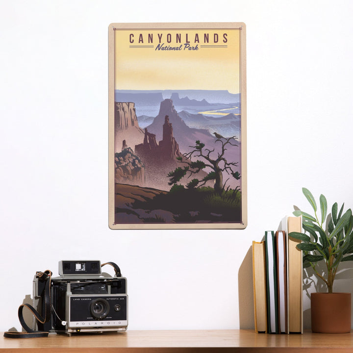 Canyonlands National Park, Utah, Lithograph National Park Series, Metal Signs Metal Lantern Press 