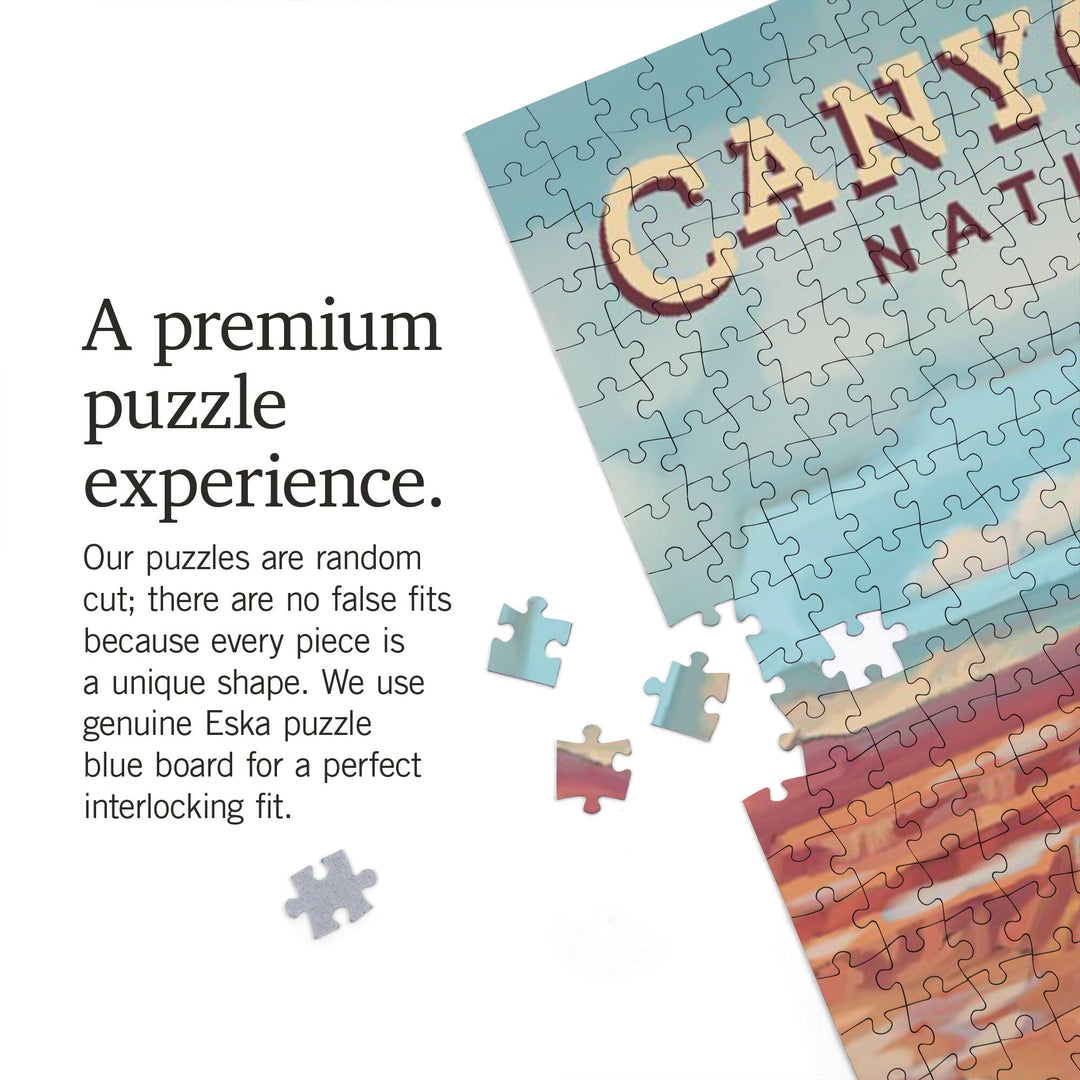 Canyonlands National Park, Utah, Oil Painting, Jigsaw Puzzle Puzzle Lantern Press 