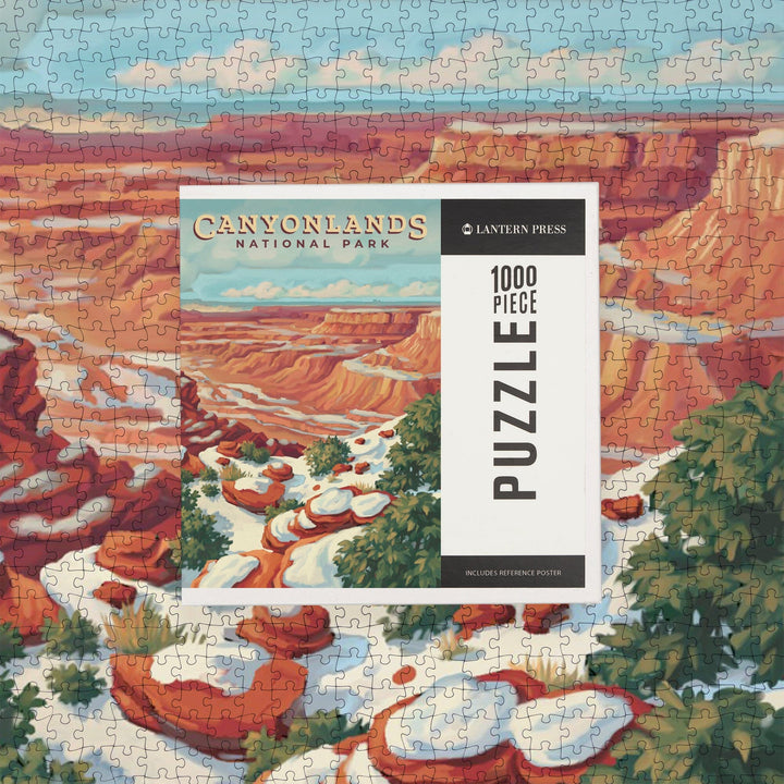 Canyonlands National Park, Utah, Oil Painting, Jigsaw Puzzle Puzzle Lantern Press 