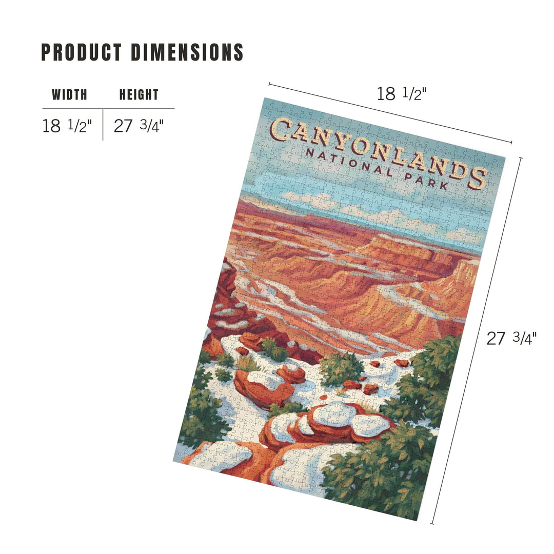 Canyonlands National Park, Utah, Oil Painting, Jigsaw Puzzle Puzzle Lantern Press 