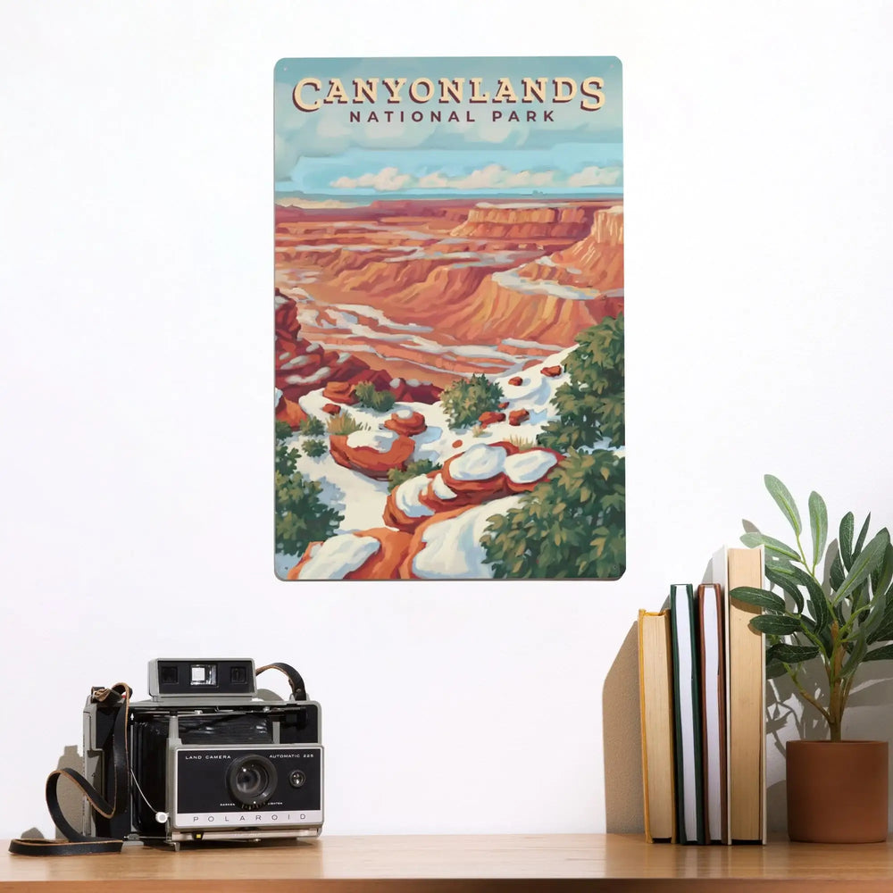 Canyonlands National Park, Utah, Oil Painting, Metal Signs Metal Lantern Press 