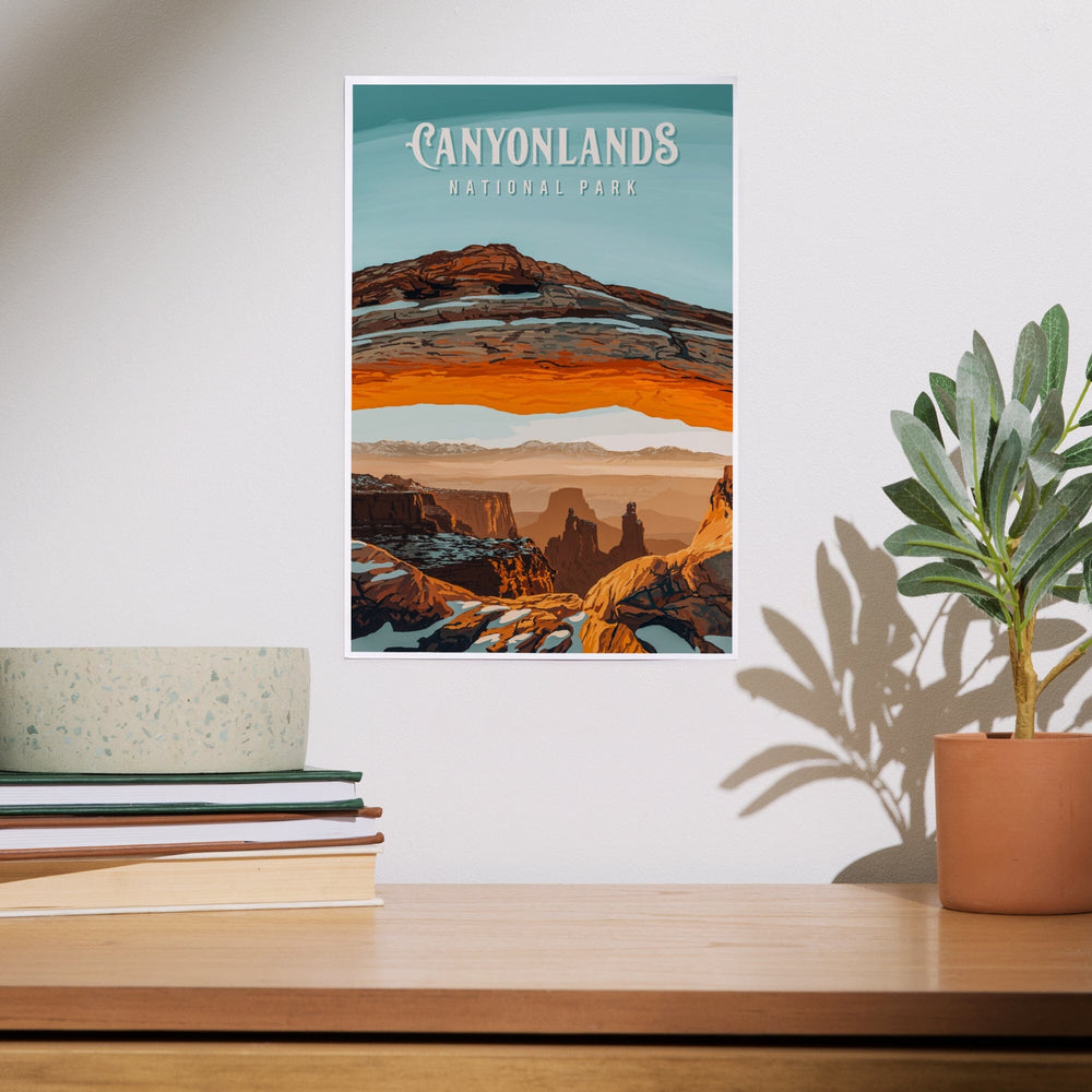 Canyonlands National Park, Utah, Painterly National Park Series, Art & Giclee Prints Art Lantern Press 