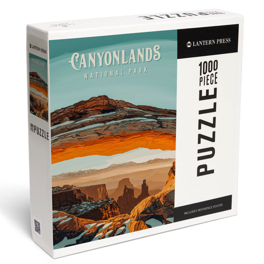 Canyonlands National Park, Utah, Painterly National Park Series, Jigsaw Puzzle Puzzle Lantern Press 