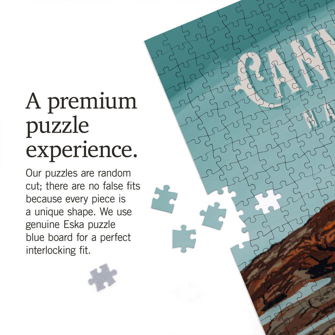 Canyonlands National Park, Utah, Painterly National Park Series, Jigsaw Puzzle Puzzle Lantern Press 