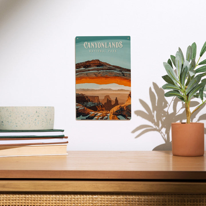 Canyonlands National Park, Utah, Painterly National Park Series, Wood Signs and Postcards - Lantern Press