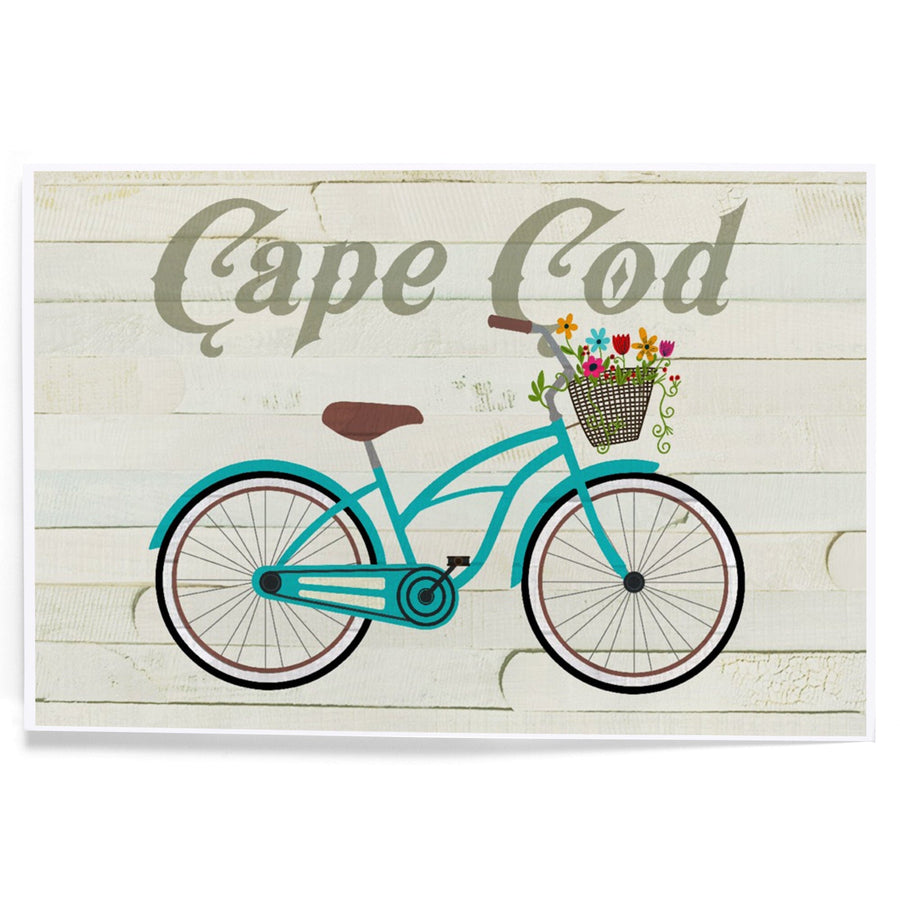 Cape Cod, Massachusetts, Beach Cruiser and Basket, Art & Giclee Prints Art Lantern Press 