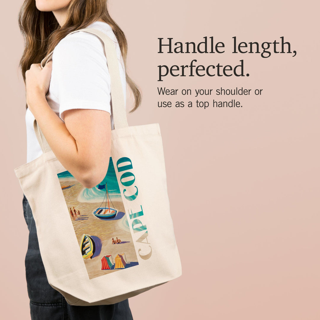 Cape Cod, Massachusetts, Beach Scene, Tote Bag Totes Lantern Press 