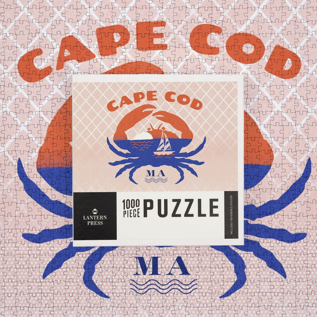 Cape Cod, Massachusetts, Dockside Series, Crab, Jigsaw Puzzle - Lantern Press