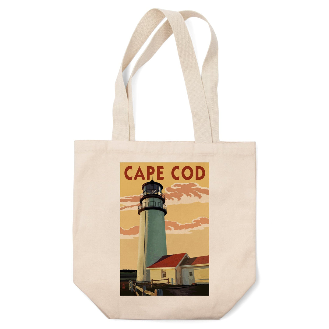 Cape Cod, Massachusetts, Lighthouse, Tote Bag Totes Lantern Press 