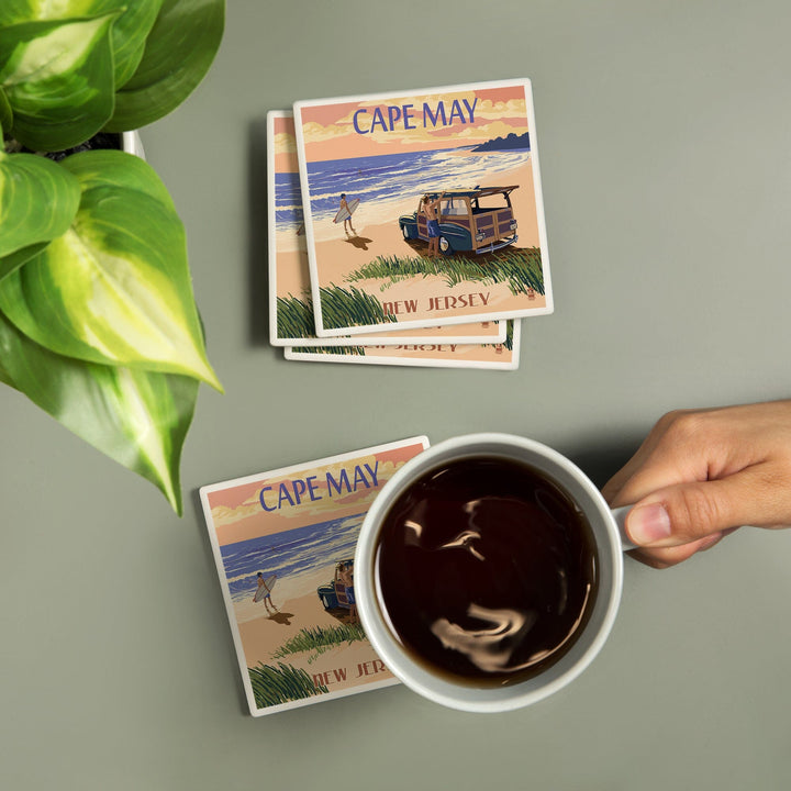 Cape May, New Jersey, Woody On The Beach, Coasters Coasters Lantern Press 