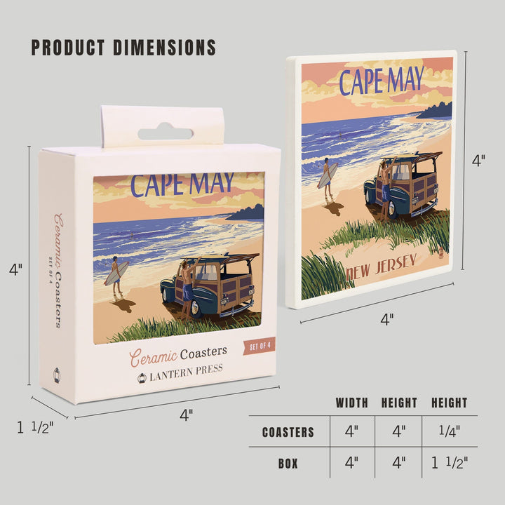 Cape May, New Jersey, Woody On The Beach, Coasters Coasters Lantern Press 