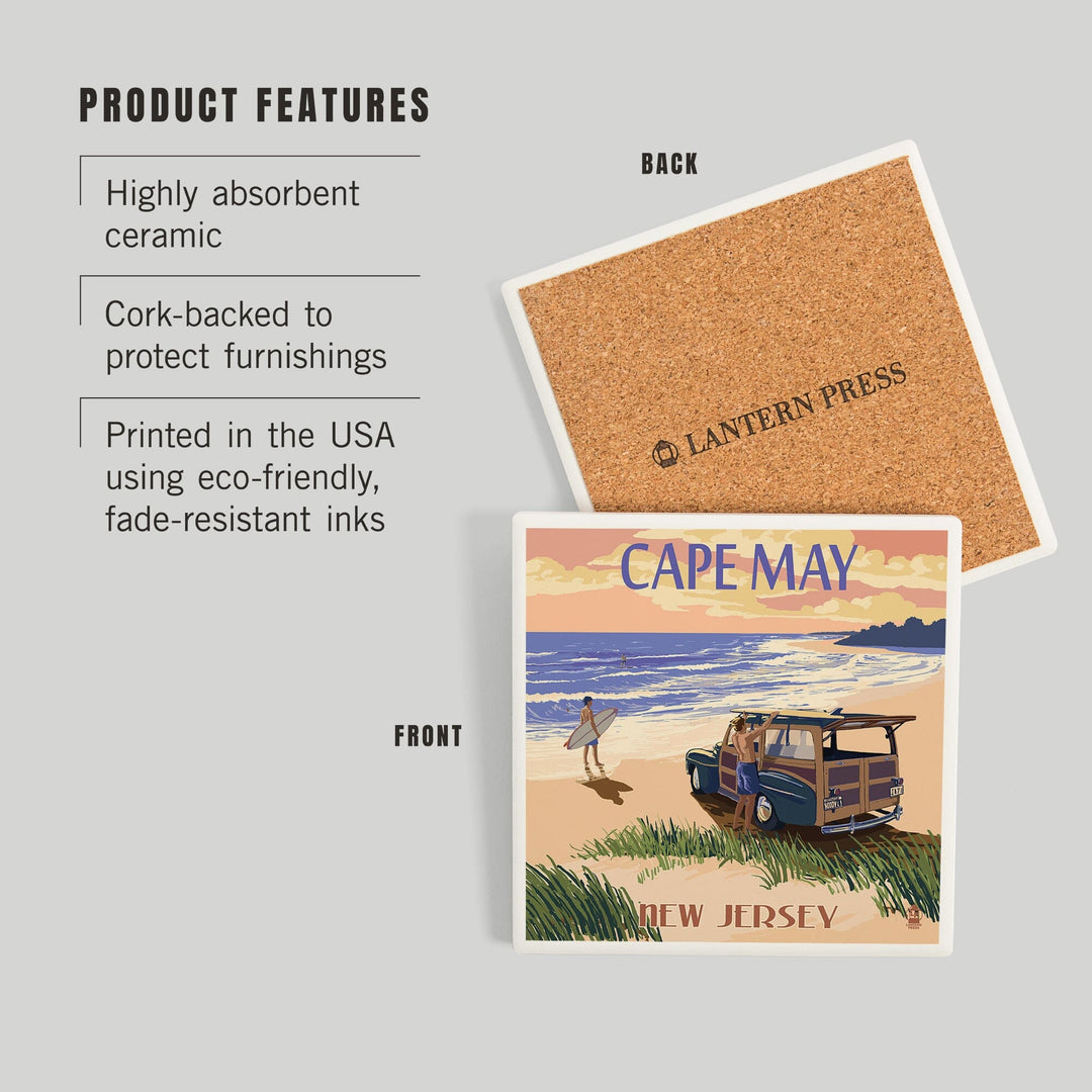 Cape May, New Jersey, Woody On The Beach, Coasters Coasters Lantern Press 