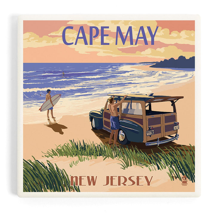 Cape May, New Jersey, Woody On The Beach, Coasters Coasters Lantern Press 